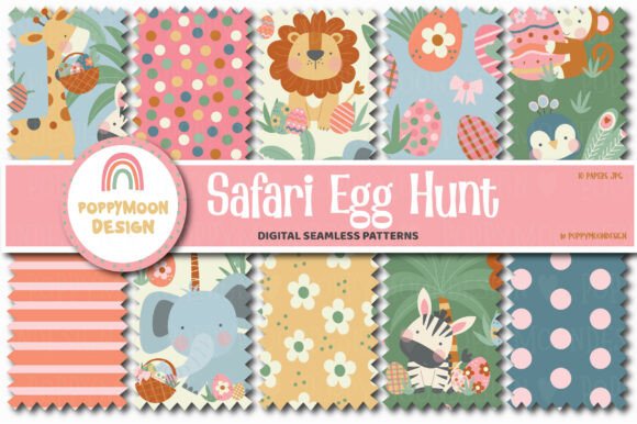 Bring Your Safari Easter Projects to Life with the Safari Egg Hunt Paper Set