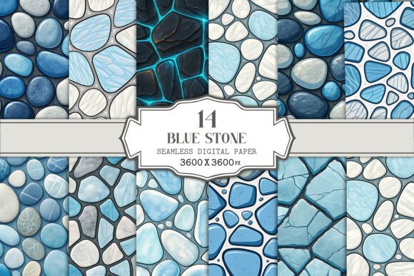 Evaluating the Blue Stone Seamless Pattern Bundle for Digital and Print Projects