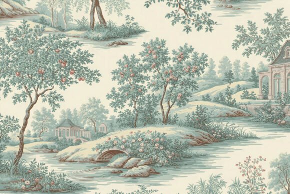 Mastering the Art of Vintage Terracotta Toile De Jouy Design for Modern Interiors