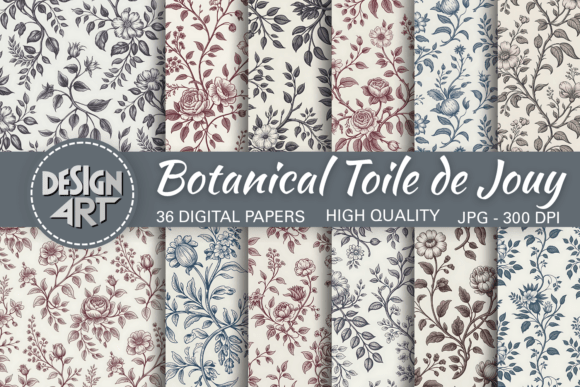 Reviving Heritage: The Strategic Power of Botanical Toile De Jouy Seamless Patterns in Modern Design
