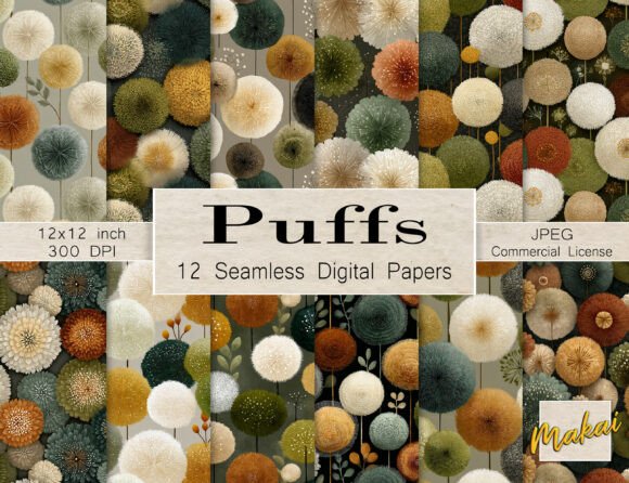 Strategic Design Applications for 12 Seamless Vintage Dandelion Florals