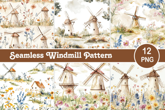 Strategic Visual Branding with the Seamless Windmill Pattern
