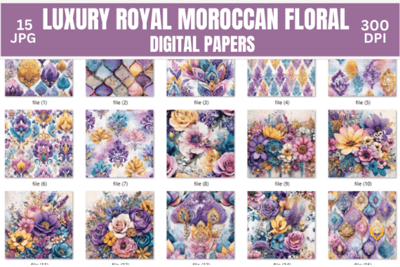 Unlocking Creative Potential: The Art and Utility of Luxury Moroccan Floral Digital Papers