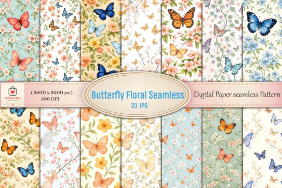 Unlocking Creative Potential with the Butterfly Floral Digital Paper Bundle