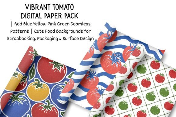 Unlocking Creativity: The Power of the Vibrant Tomato Digital Paper Pack