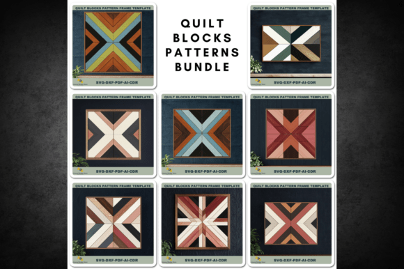 Unlocking Rustic Charm with a Geometric Barn Quilt Block Pattern Set